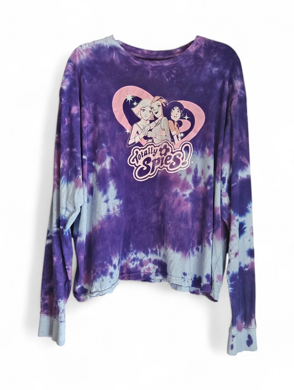Totally Spies! BoxLunch Exclusive Purple Tie-Dye Cropped Long Sleeve 3X